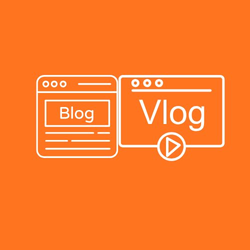 Blogging and vlogging training icon