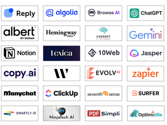 AI marketing tools taught at AI Digital Marketing Course in Yamunanagar - including ChatGPT, Gemini, Jasper, Zapier, Notion, Surfer SEO, ClickUp and more